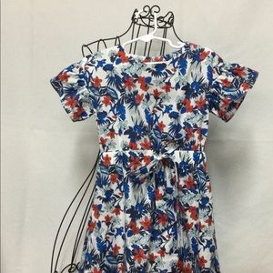 Milly Minis Floral Print red/white/blue dress 4/5